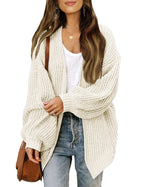 Katya™ | Chunky Knit Oversized Open Cardigan