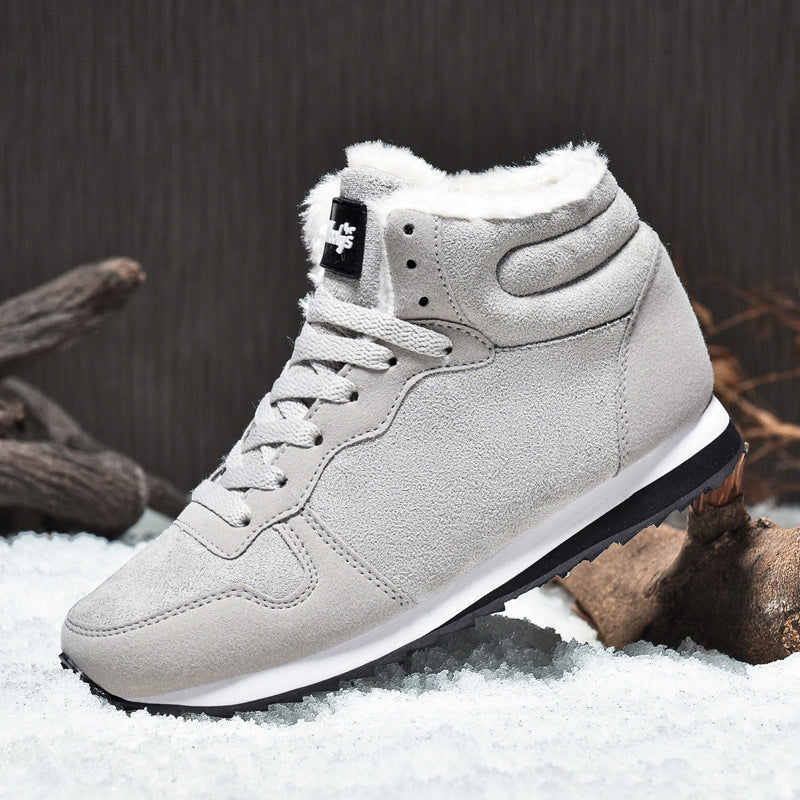 Ultra-Warm Anti-Slip Plush-Lined High-Top Sneakers