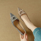 Gloria™ | Elegant Glitter Heels