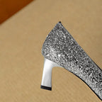 Gloria™ | Elegant Glitter Heels