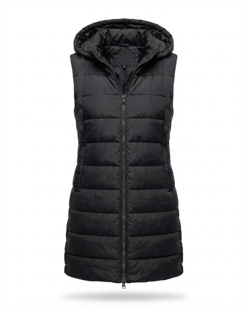 Sana™ | Hooded Longline Quilted Puffer Vest
