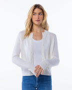 Cashmere Crewneck Cardigan