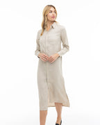 Luxe Linen Shirt Dress