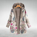 Jannah™ | Floral-Print Sherpa-Lined Hooded Coat