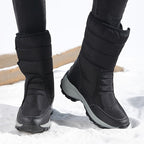 Cassandra™ | Quilted hook-and-loop mid-calf snow boots