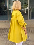 Tina™ | Flared Cotton Shirt Jacket