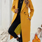 Mery™ | Notched-Lapel Button-Tab Tailored Coat