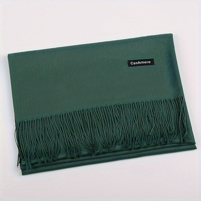 Classic Warm Cashmere Winter Scarf