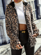 Leopa™ | Hooded Teddy Coat with Zipper