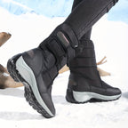 Cassandra™ | Quilted hook-and-loop mid-calf snow boots