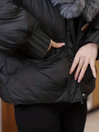 Mireya™ | Cropped Faux-Fur Collar Puffer Jacket