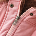 FERONA™ | Elegant Coat with Faux Fur Hood