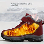 Benedetta™ | Plush-lined hook-and-loop lace-up hiking ankle boots