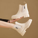 Amaranta™ | Waterproof Chelsea rubber lug-sole rain boots