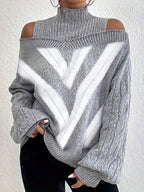 Noa™ | Elegant Off-Shoulder Sweater