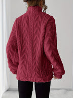 Charline™ | Textured Sherpa Half-Zip Pullover