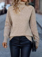 Yolanda™ | Warm Elegant Ribbed Turtleneck Sweater