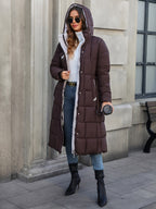Alessandra™ | Belted Hooded Longline Puffer Coat