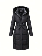 Mara™ | Elegant Mid-Length Coat with Hood