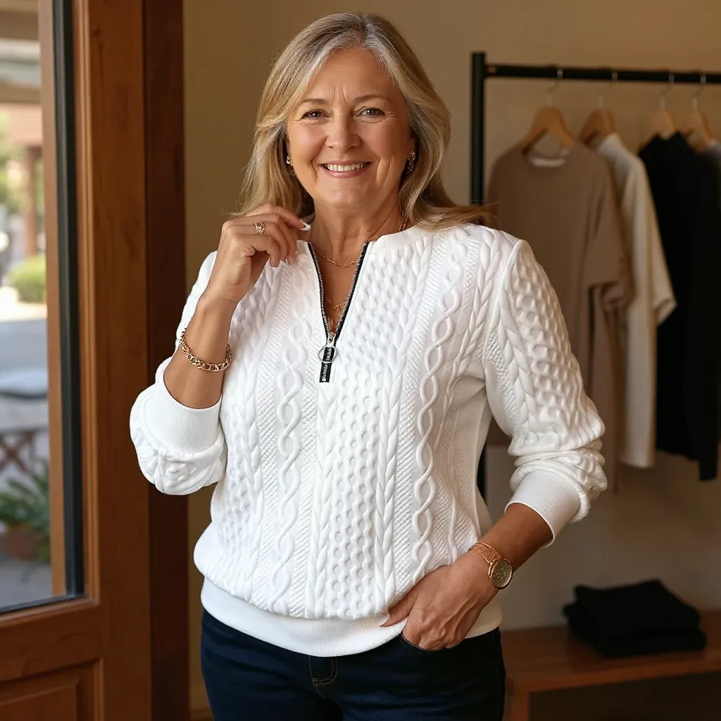 Esme | Zip Up Sweater