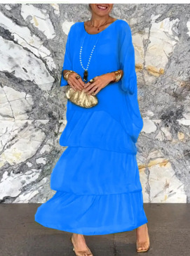 Overlay Tiered Maxi Dress
