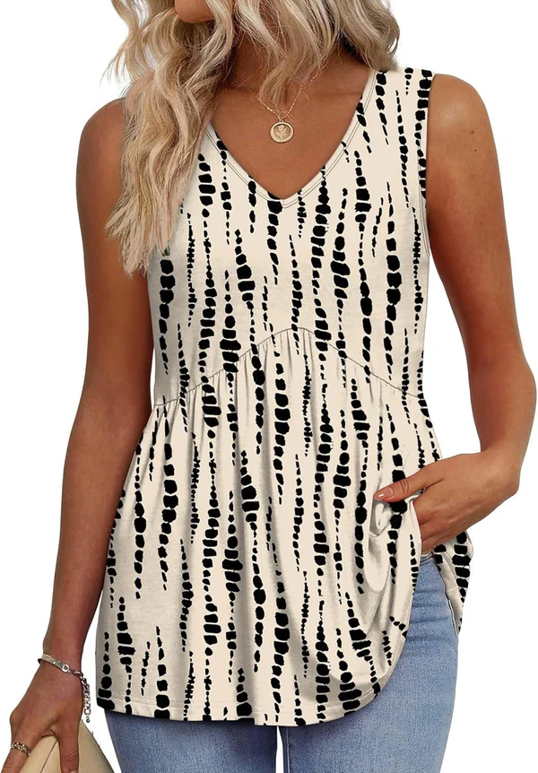 Casual V-Neck Floral Print Blouse