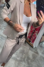 Tracy™ | Blazer Set and Fluid Pants