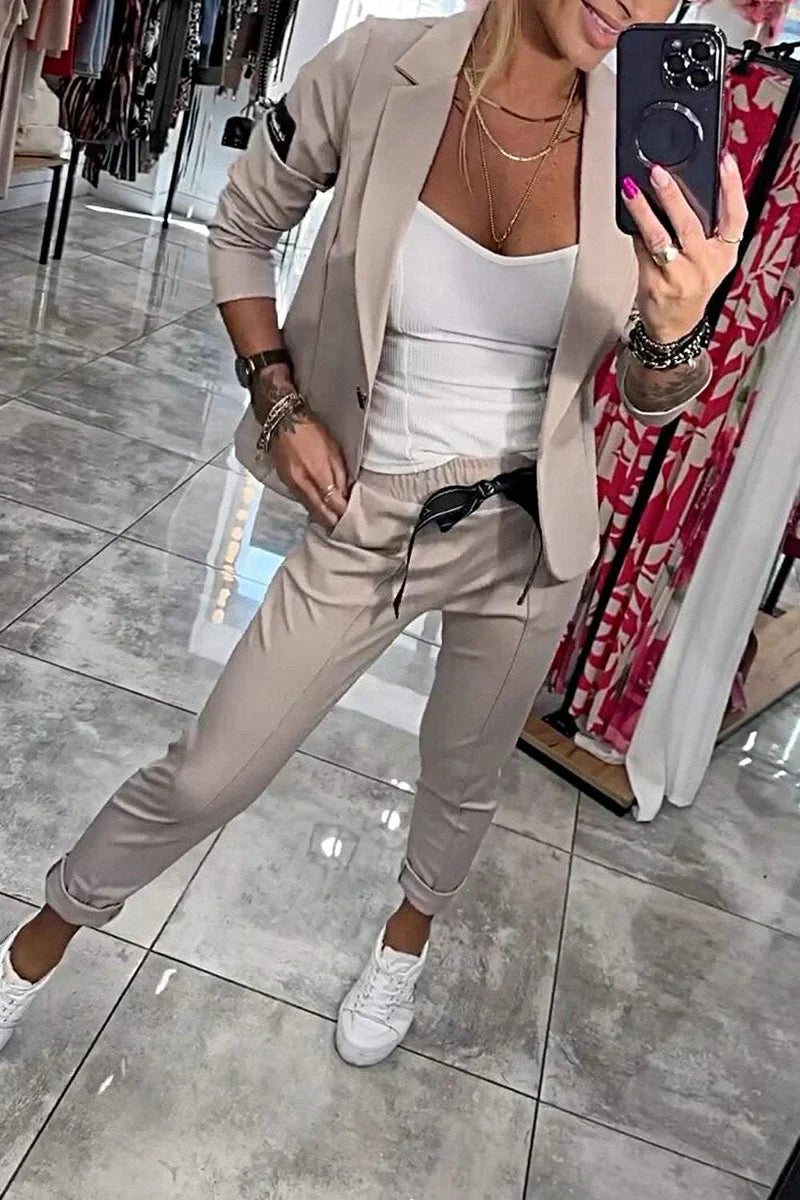 Tracy™ | Blazer Set and Fluid Pants