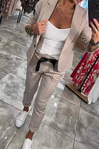 Tracy™ | Blazer and Fluid Pants Set