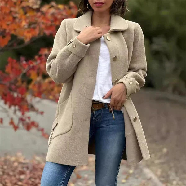 Anivia™ | Soft Coat with Buttons