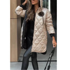 Elena™ | Quilted Winter Coat with Hood and Zipper
