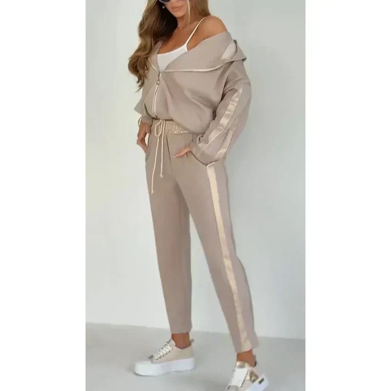 Betsy™ | Striped Hooded Casual Set