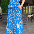 Faye™ | Elegant Printed Set with Wide Pants