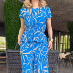Faye™ | Elegant Printed Set with Wide Pants