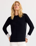 Cashmere Contrast Crew